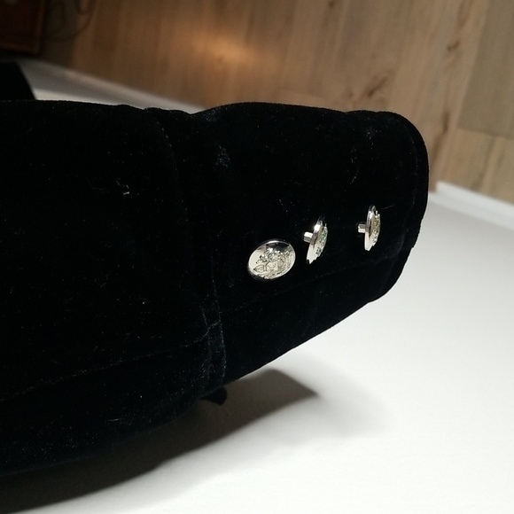 Inc. Velvet jacket double breasted black sz medium - Picture 6 of 8